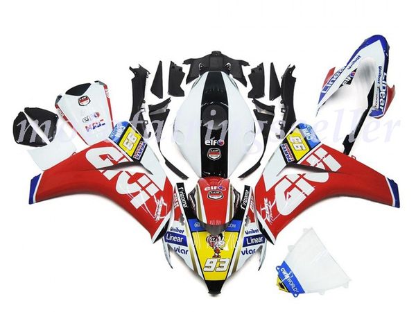 

oem quality new abs full fairings kits fit for honda cbr1000rr (2008 2009 2010 2011) cbr1000rr 08 09 10 11 bodywork set red black white