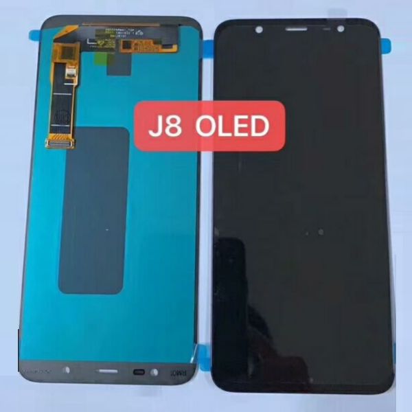 

100% tested 6.0" super amoled lcd for samsung galaxy j8 j8 2018 j810 sm-j810f lcds display touch screen digitizer assembly replacement