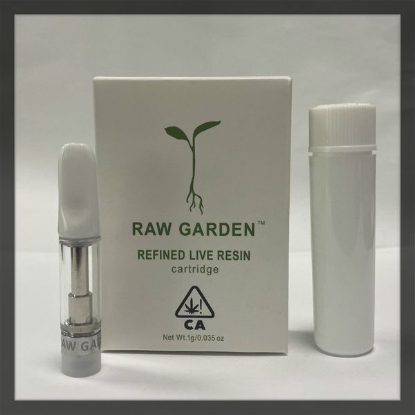 

Raw Garden Пустого картриджи 0,8 мл 1,0 мл 510Thread Упаковка Керамических Coil Советы Vape Картридж испаритель Сырой сад Тележка