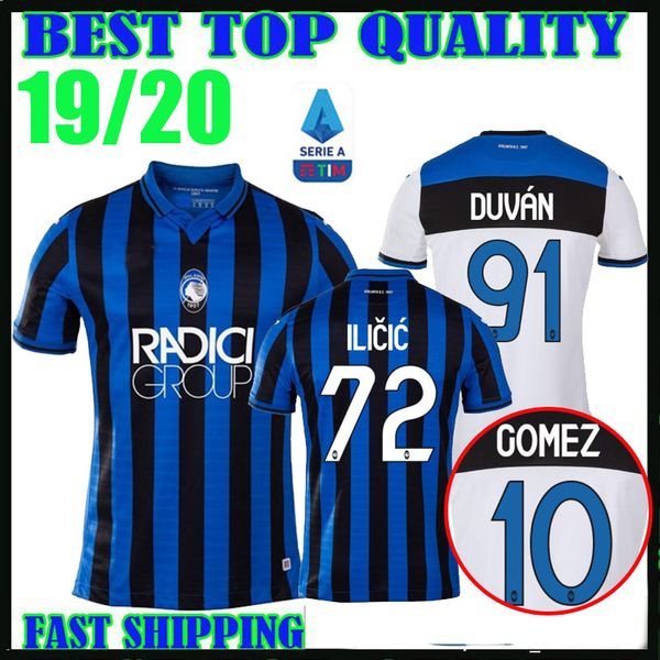 

Thailand 19 20 atalanta occer jer ey home away 2019 2020 cami eta de fÃºtbol 91 duvan 10 gomez 72 ilicic pa alic de roon football hirt