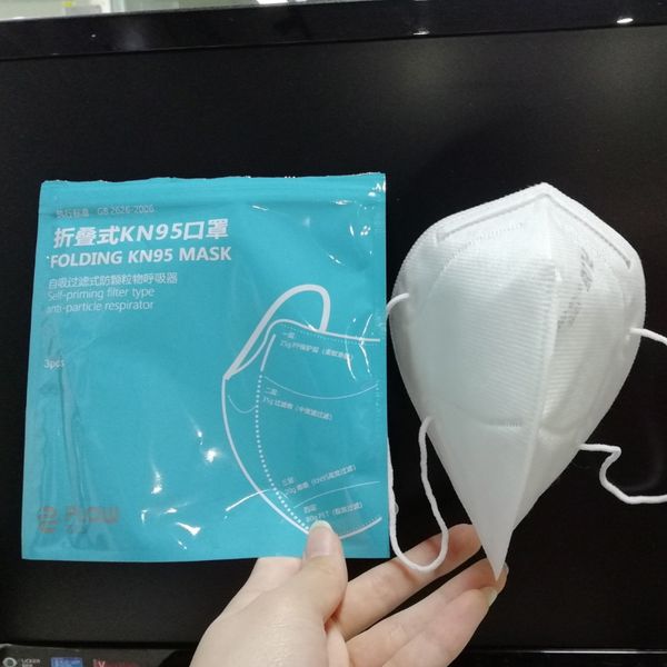 

fast shipping new folding kn95 ffp2 mask n95 anti dust mask with breathing valve face protective masks high quality