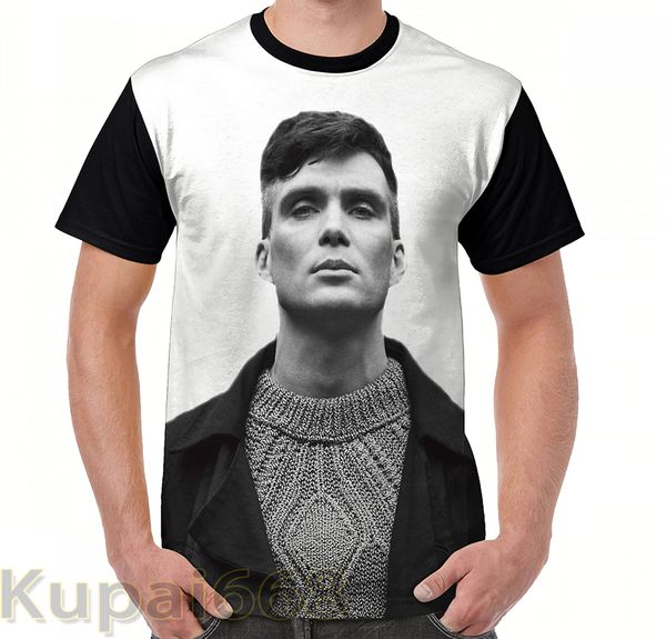 

funny graphic print t shirt men tees cillian murphy women t-shirt short sleeve casual tshirts, White;black