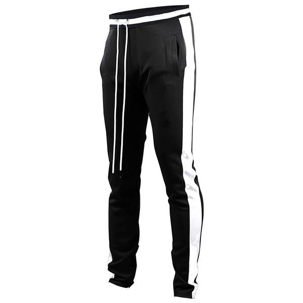 

2020 new mens joggers casual pants fashion fitness men sportswear tracksuit bottoms skinny sweatpants trousers jogger track pant, Black