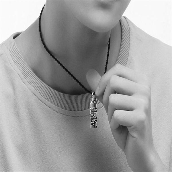 

name-customized sterling silver necklace for male couples simple classic