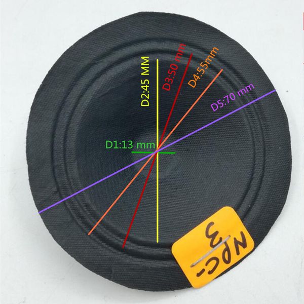 

1pc 2 inch speaker cone small tweeter cones accessories 70 mm 13 mm 14 diy speaker repair accessories black car