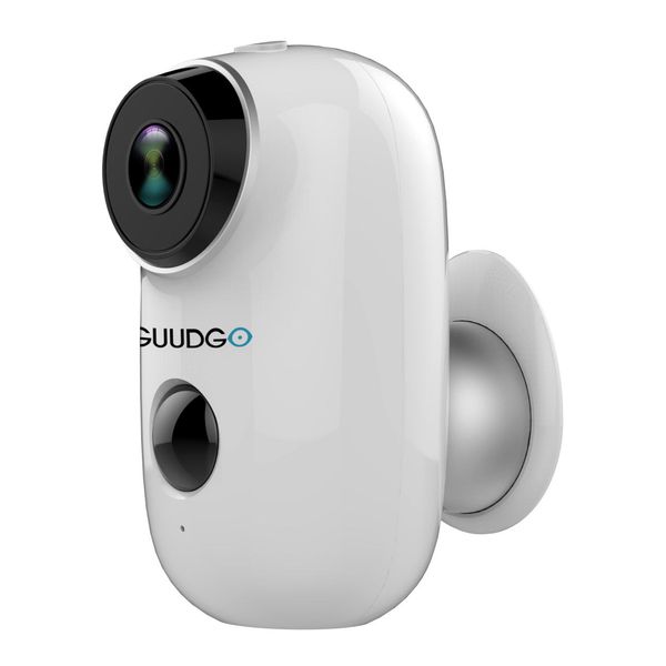 GUUDGO A3 Telecamera e pannello solare Set Telecamera di sicurezza alimentata a batteria ricaricabile wireless 1080P Impermeabile