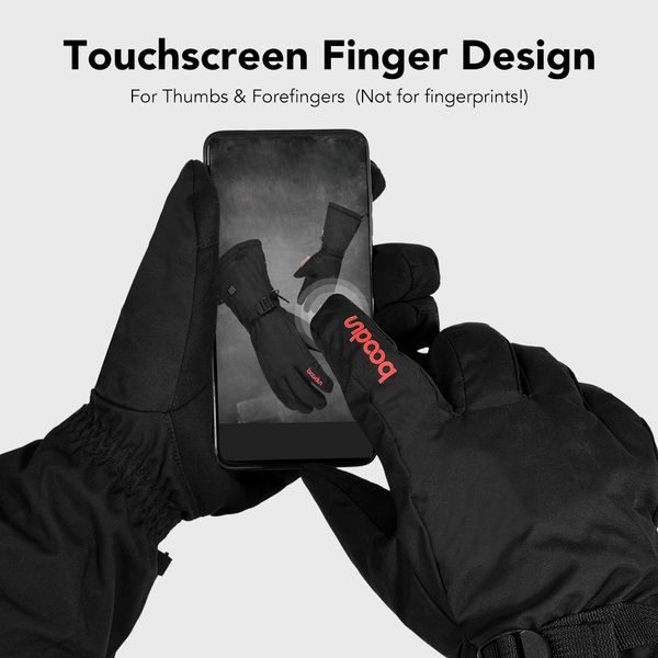 

motorcycle riding electric heated smart gloves with rechargeable touch screen outdoor skiing riding thick section warm gloves