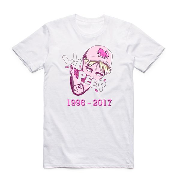 

asian size men and women printing lil peep hip hop rap t-shirt summer casual o-neck short sleeves rapper music t-shirt hcp1721, White;black
