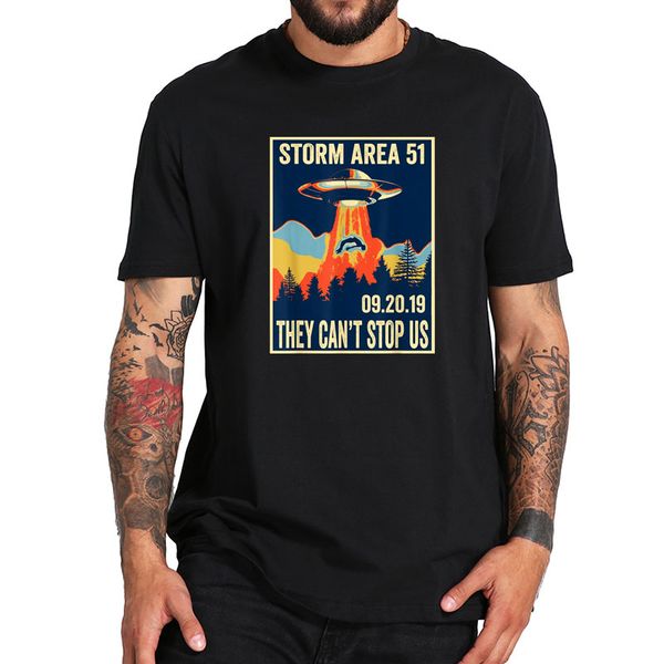 

eu size 100% cotton t shirt storm area 51 tshirt cool simple short sleeve crewneck soft black shirt, White;black