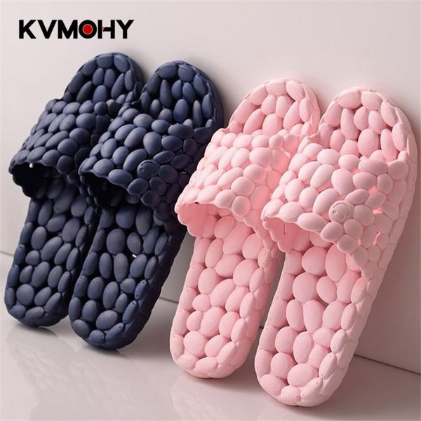 

shoes woman slippers fashion mules men women couple beach shoes home summer zapatos mujer flip flops hollow foot massage, Black
