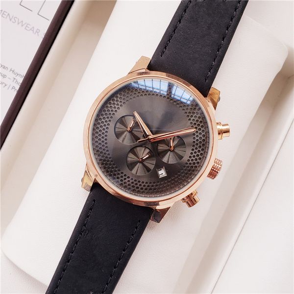 

2019 новый кожаный топ роскошная мода механические мужские из нержавеющей стали ме