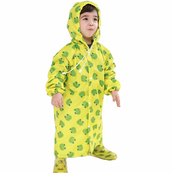 

children's waterproof hooded rainwear kid raincoat girls and boy strawberry frog car style rainwear