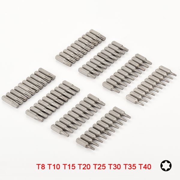 

10pcs torx screwdriver bit set 1/4 hex shank star t8 t10 t15 t20 t25 t30 t35 t40 screw driver bits for home hand tools