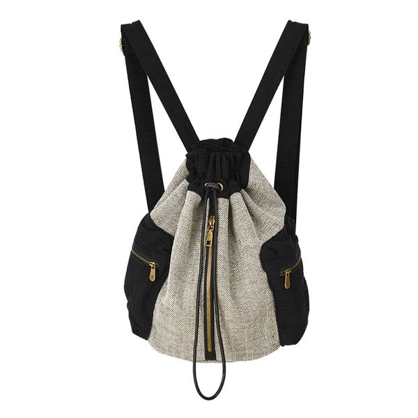

женская оригинальная контрастная цветная модная сумка cool pull-belt творческий рюкзак повседневный рюкзак
