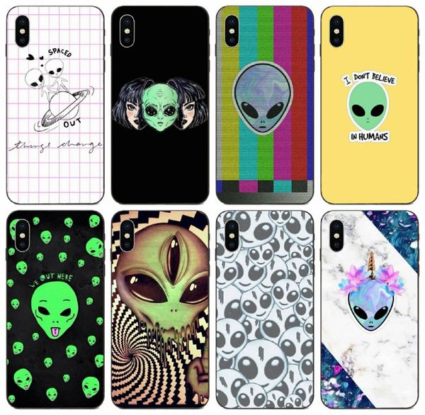 

tongtrade] skrillex alien head case for iphone 11 pro max x xs xr 8s 8 7s 7 plus samsung a40s a50s huawei y6 pro redmi note 5 silicone case