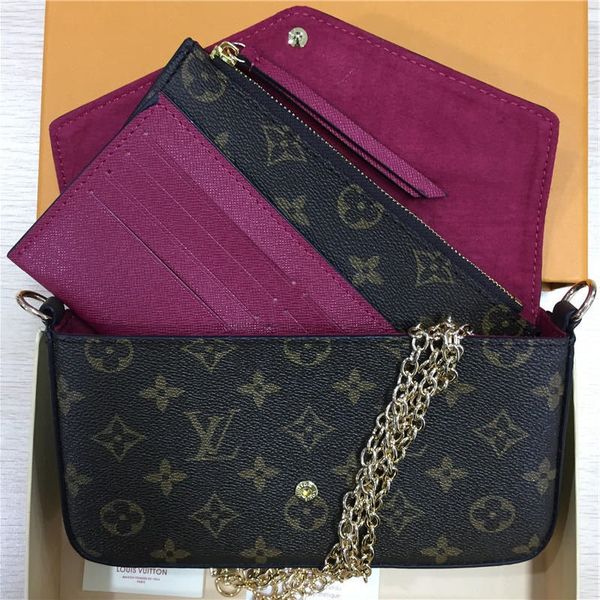 

дизайнерские сумки кошелек сцепления роскошные сумки женские кошельки наплечная сумка дизайнерский кошелек 3-1 визитница из натуральной кожи с коробкой n63032 n31