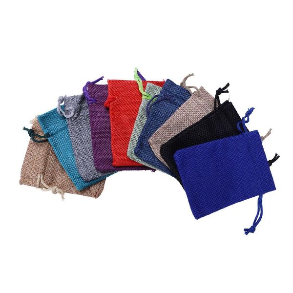 

100pcs garden gift bag pocket reusable fabric jute drawstring bag home decor