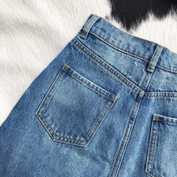 

wholesale-2019 spring new women casual jeans wide leg pants gdnz 5.25, Blue