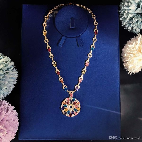 

high-end luxurious ball lady necklace party gathering choi po colour necklace circular superior quality queen fan er noble, Silver