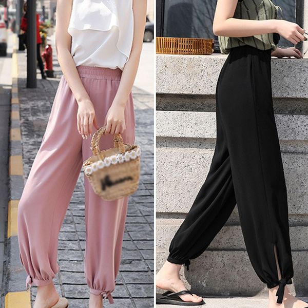 

joggers sweatpants women trousers plus size high waist pants streetwear korean casual pant, Black;white