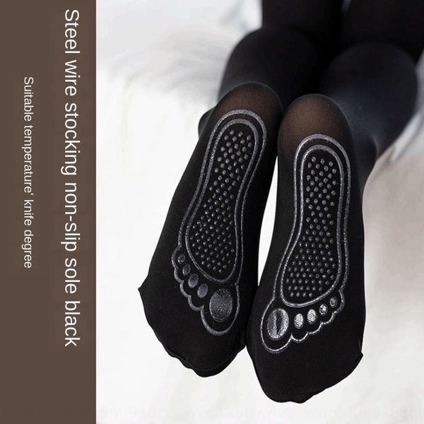 

nq0jt girls leggings simple all-match velvet dance socks bare leg artifact silicone bottom tight pants silicone tight pants anti-slip bottom, Blue