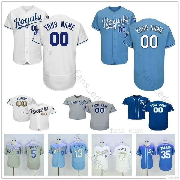 

Custom Wholesale Kansas City #13 Salvador Perez 15 Whit Merrifield Willie Wilson Man Woman Kids Youth Royals Baseball Jerseys