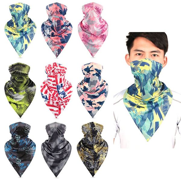

outdoor cycling ice silk multi functional anti-uv quick dry breathable moisture wicking wristband hairband cap scarf, Black