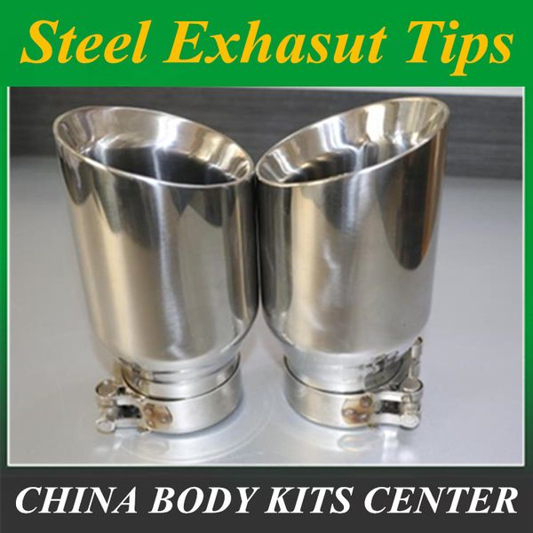 

style stainless steel universal exhaust system end pipe+car exhaust tip 1 piece