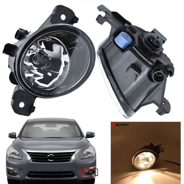 

2pcs car styling halogen fog light lamps for nissan teana 2004-2014 left right front bumper led fog lamp lights