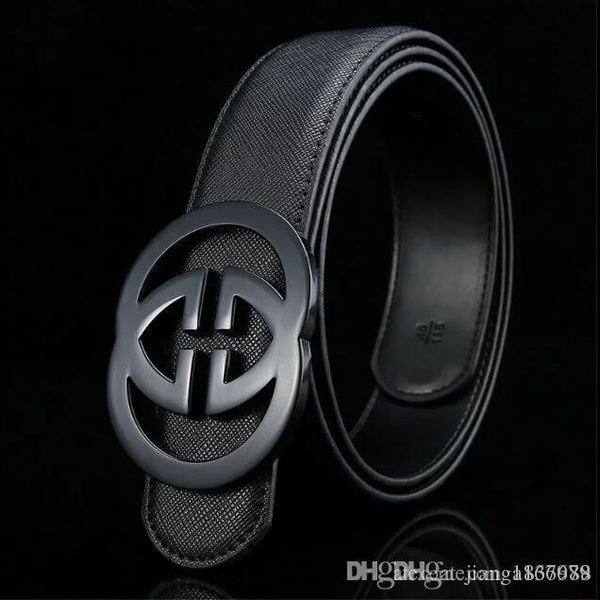 

new luxury leather belts brand designer belts genuine leather waist strap fashion cross pattern belts casual waistband, Black;brown