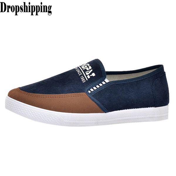 

versatile men canvas platform shoes breathable casual driving walking jogging footwear slip easy to wear flat shoes loafers #zb, Black