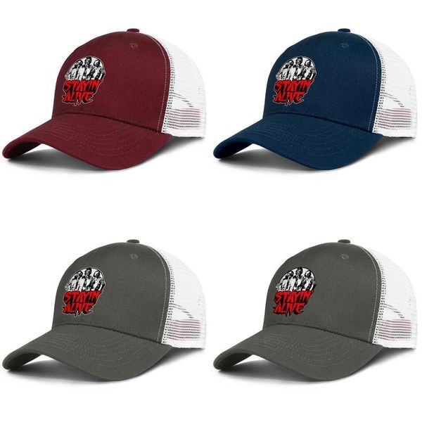 

bee gees stayin' alive mens and womens adjustable trucker meshcap golf vintage team original baseballhats drawing vector bee love -i, Blue;gray
