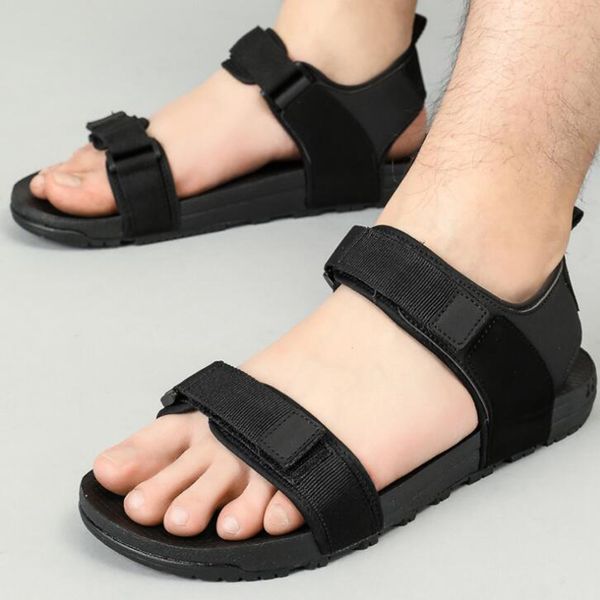 

men sandals summer shoes flat beach sandals men casual black shoes vietnamese size 35 - 44
