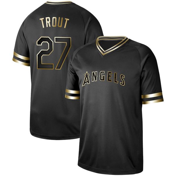 

Mens Los Angeles Black Gold 17 Shohei Ohtani 27 Mike Trout 5 Albert Pujols 31 Ty Buttrey 44 Kevan Smith Kole Calhoun Angels Baseball Jerseys