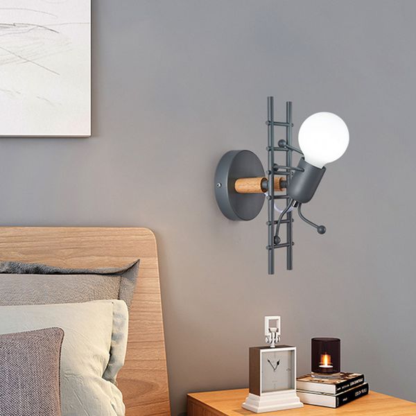 

cartoon creative villain wall lamp led children's room bedside wall lamp living room corridor corridor decorative