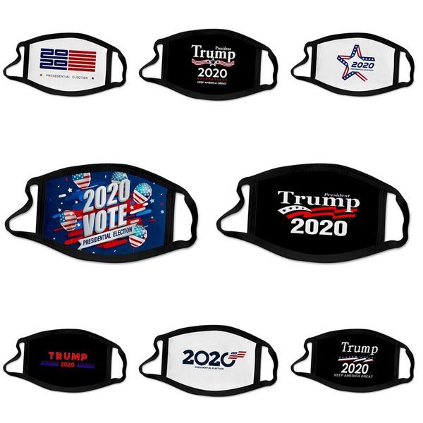 

shipping designer trump face mask clown cotton party masks 3d printed mask ice silk cloth horror masks #926, Black