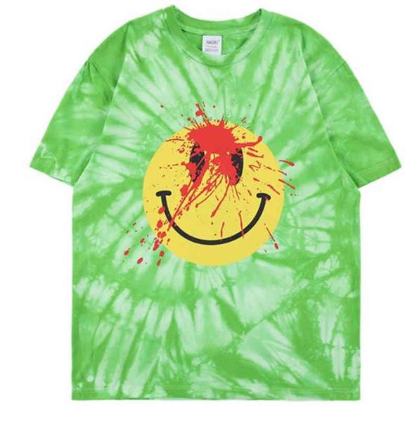 

smiling mens designer green couples breathable cotton tshirt loose crew neck casual tees, White;black