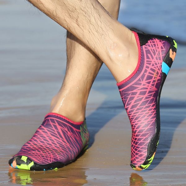 

flat water shoes outdoor swimming soft cushion beach wading seaside diving elastic breath walking lover yoga shoes