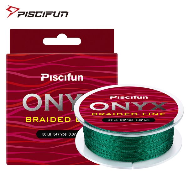 

piscifun onyx 500m fishing line 6-150lb super strong braided fishing line 4 strands 8 strands multifilament