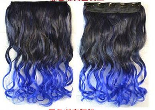 

088 Синтетический Хвост Длинные Прямые Волосы 16" / 22" Клип Хвост Наращивание Волос Б