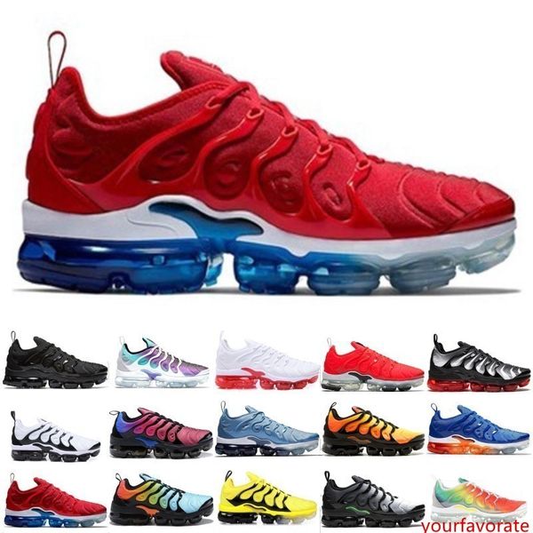 

sneaker tn plus running shoes men women sunset triple black white silver patterns game royal work blue volt trainer sport shoe size 36-45