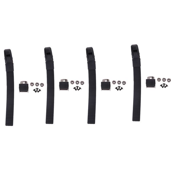 

4 sets replacement inline roller skate shoes strap with clamp and screws nut