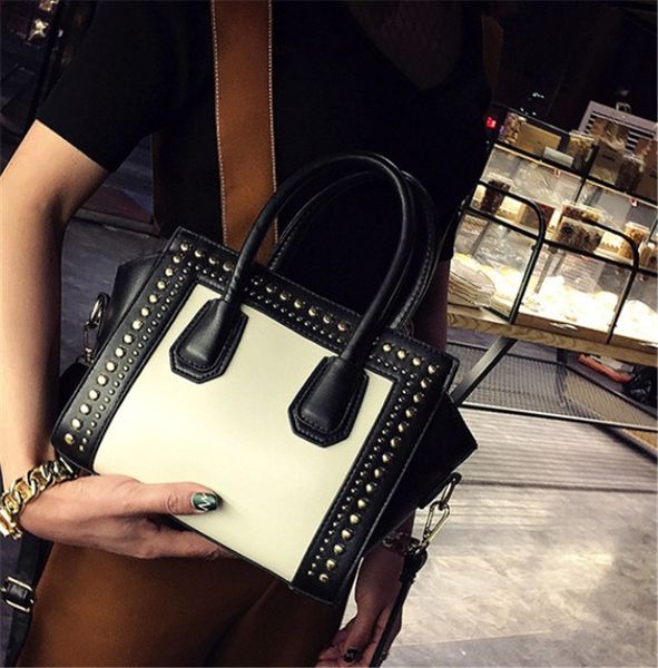 

fashion contrast color handbag new wing bag rivet cross body shoulder bag ph-cfy20052348
