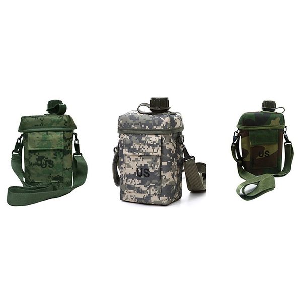 

outdoor large capacity outdoor climbing hiking plastic water bottle 2l travel portable water bottle