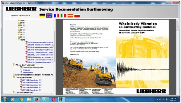 

liebherr lidos 2019 repair offline (french spain italian russian germany english language