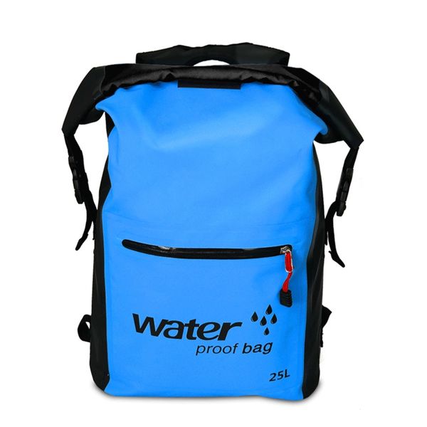 

25l folding waterproof swimming backpack dry bags bucket outdoor rafting kayaking canoeing swimming trekking diving backpack b