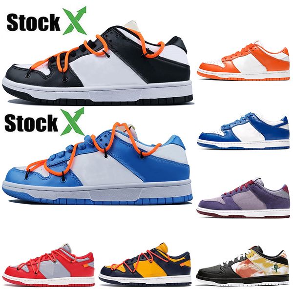 

stock x new 2020 sb dunk low authentic skateboard white off travsi scotts men women panda pigeon cement red trainers casual sneakers shoes, Black
