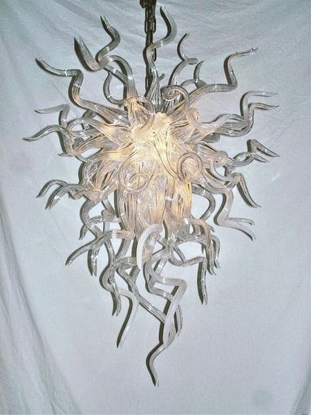 

modern clear blown glass murano glass ceiling flush mounted lighting fixture dale chihuly style hand blown glass crystal chandelier