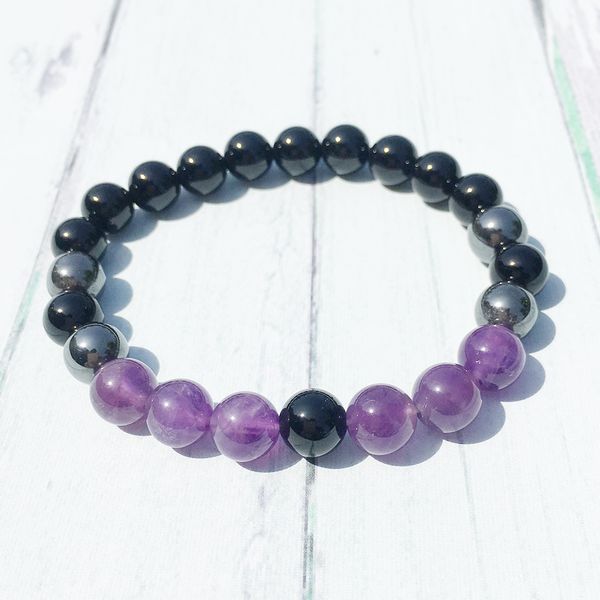 

mg0446 8 мм еѬнй оник женкий бѬале нађѬалнй амеи бѬале йоги заземление, Black