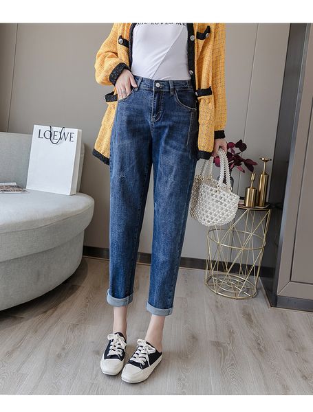 

blueberry women's tailored waist and hip princess jeans bk1615, Blue